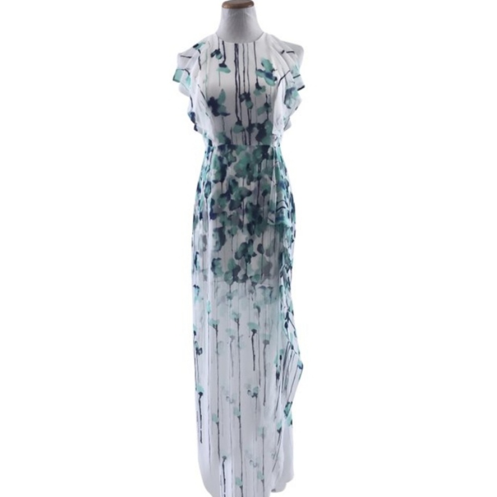 BCBG Ruffle Maxi Dress